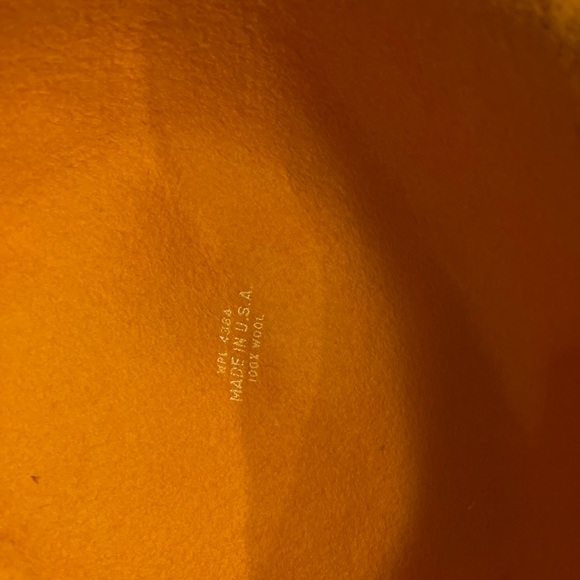 Vintage 1970’s 80’s wool gold yellow hat - Picture 4 of 4